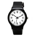オリジナル腕時計プラスチック　カラフルウォッチ・ブラック