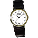オリジナル腕時計 NATOタイプナイロンバンドウォッチ-ブラック