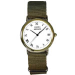 オリジナル腕時計 NATOタイプナイロンバンドウォッチ-オリーブ