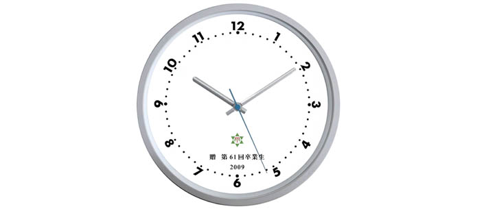 掛け時計-ABS合成樹脂製